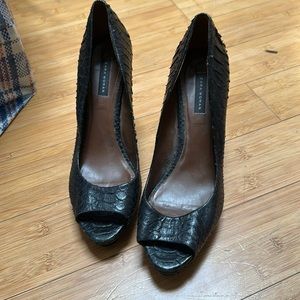 Zara black heels size 39